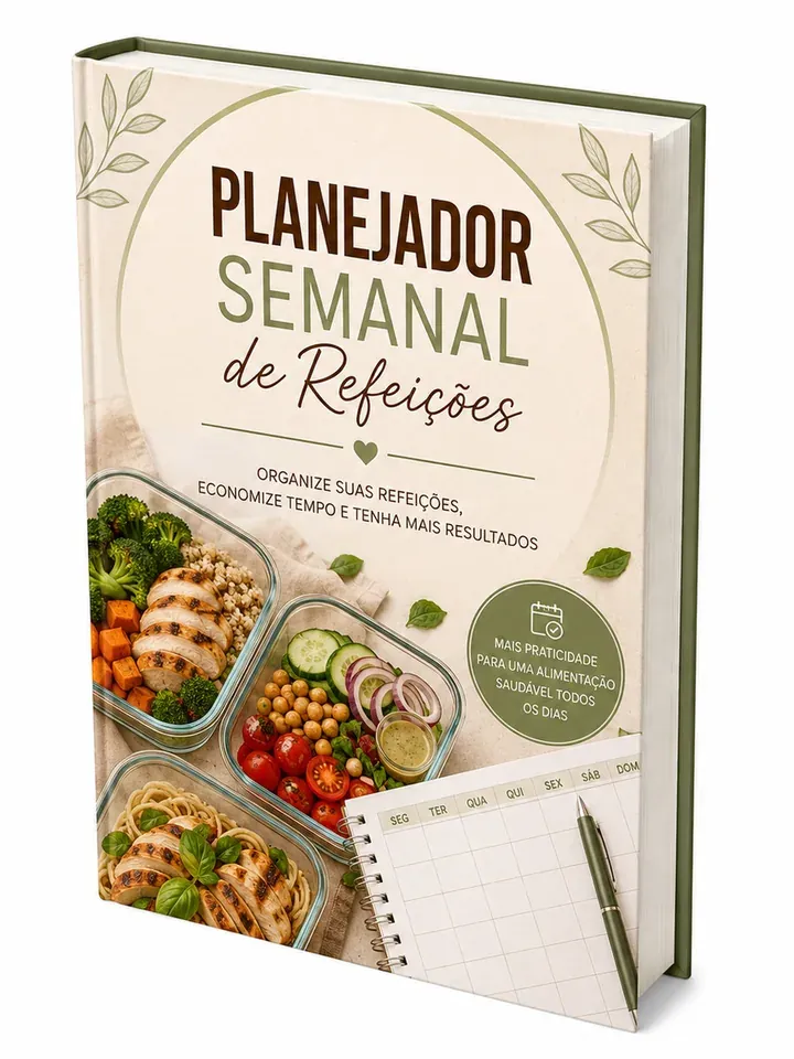 Livro bônus Planejador Semanal de Refeições