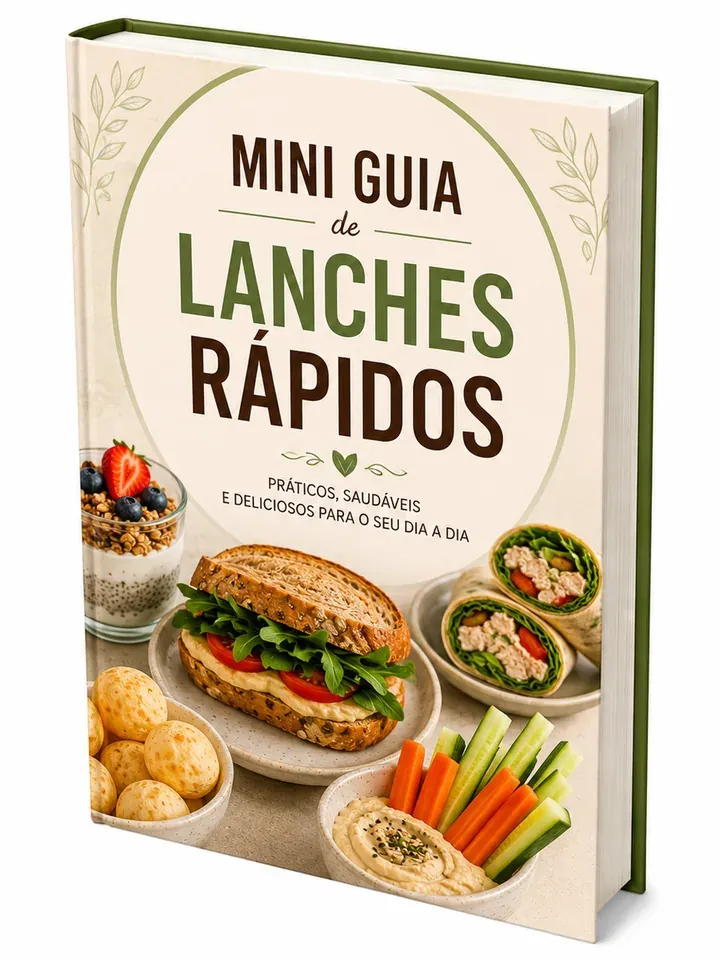Livro bônus Mini Guia de Lanches Rápidos
